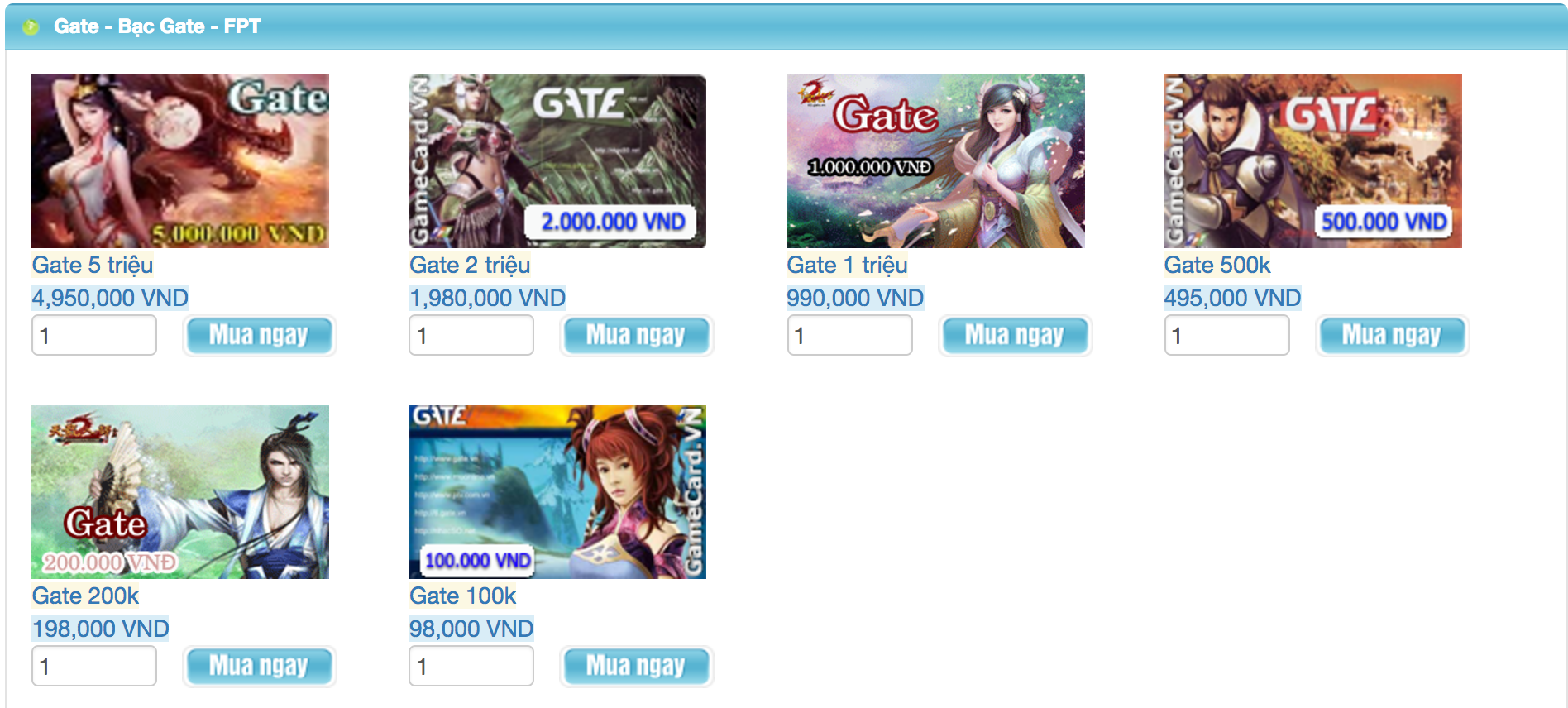 Giá đã được chiết khấu khi mua thẻ Game tại gamecard.vn