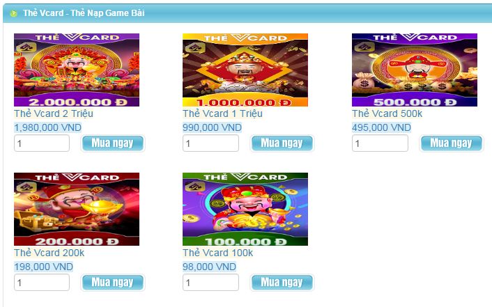 Một vài nguyên nhân mà bạn cần phải lựa chọn card V-card
The game Vcard la dang the the nao?