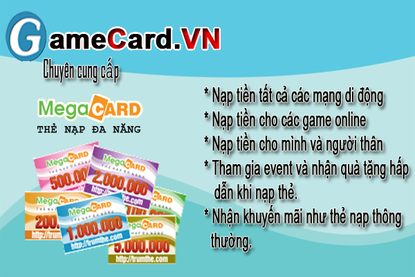Game Thủ ở Mỹ Mua Thẻ Megacard Ở Đâu?