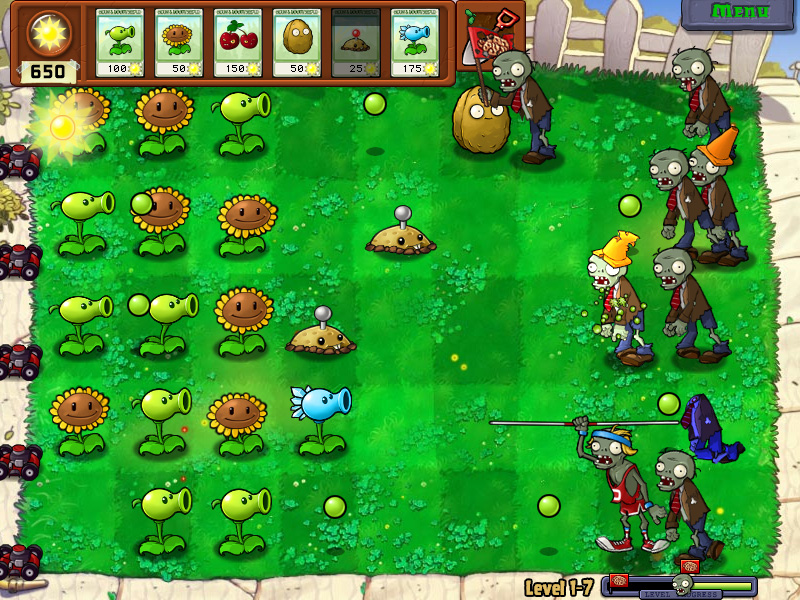 Plants vs Zombies là game online miễn phí hấp dẫn người chơi