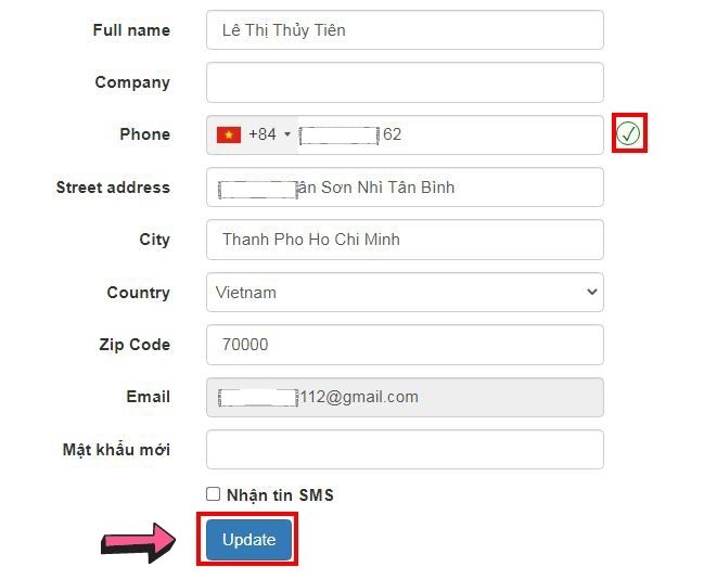 Hướng dẫn Verified số điện thoại khi mua hàng tại Gamecard.vn