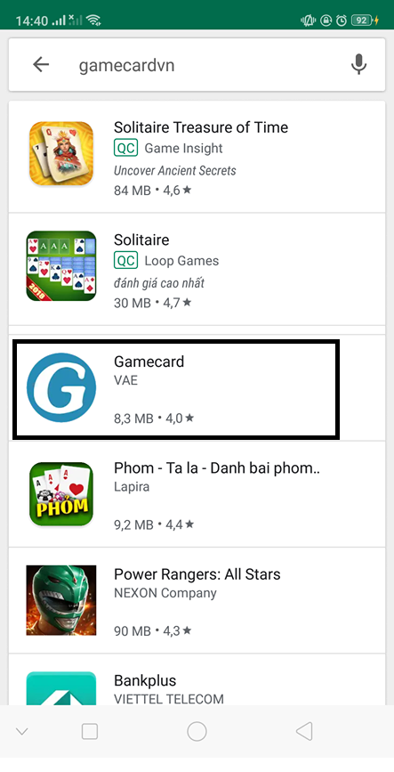 Tải App Gamecard trên CH Play - Nhận Ngay Ưu Đãi Lớn